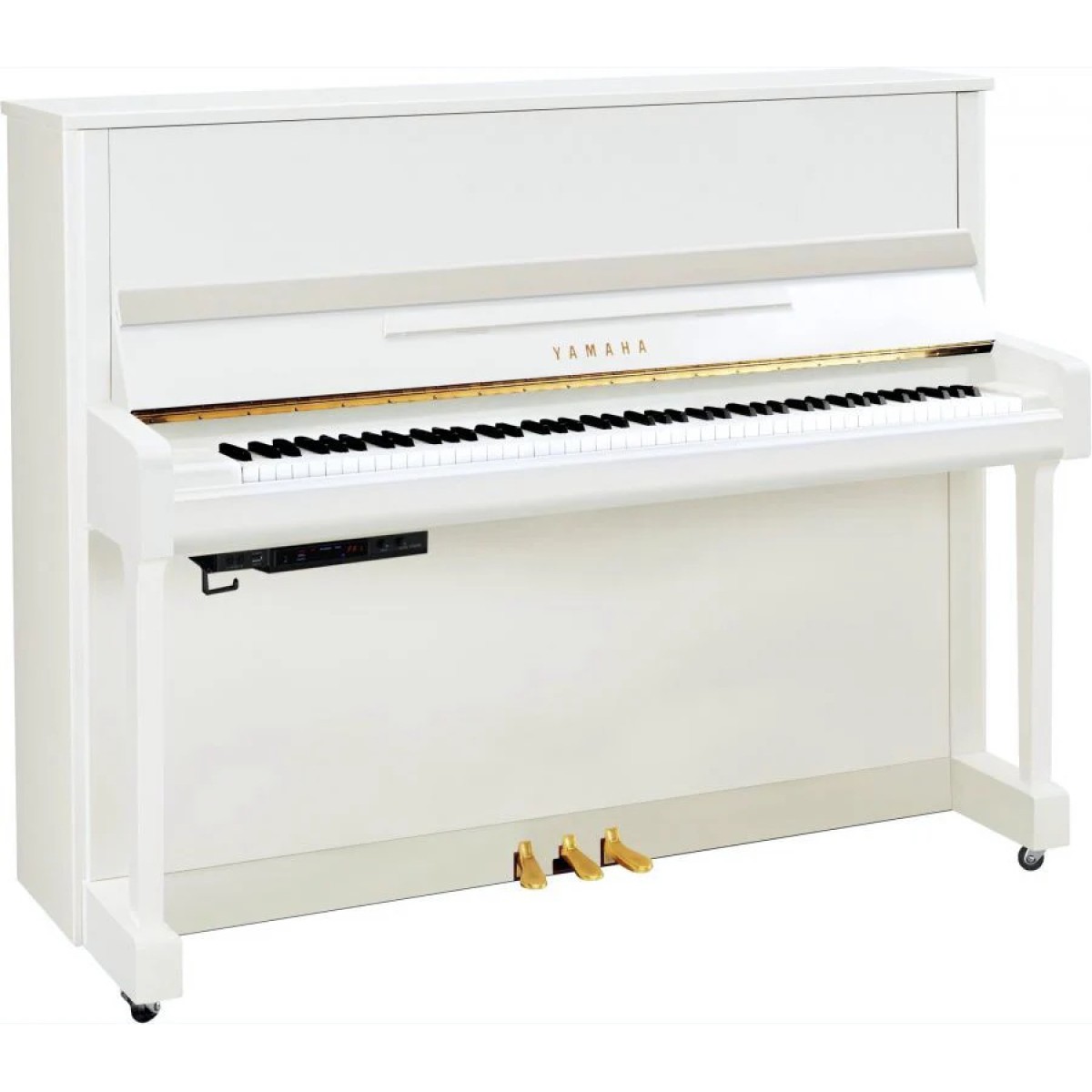 Yamaha B3ESC3PWH Silent Upright Piyano (Parlak Beyaz)