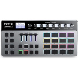 Donner Essential D1 Performance Beat Machine, Step Sequencer& Finger Drum Machine