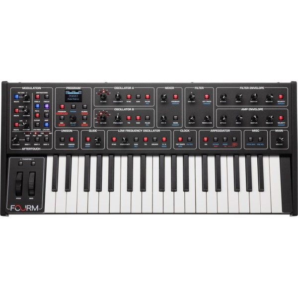 Sequential Fourm Compact Polyphonic Analog Synthesizer