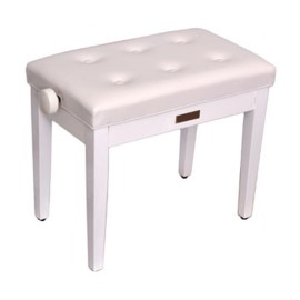 Brahner BH301WH Ayarlı Piyano Taburesi (Beyaz)