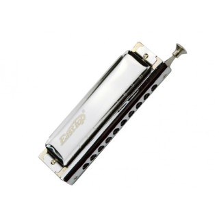 EAST TOP T10-40 Bakır Gövde / Kromatik Pompalı / 10 Delikli / Gümüş Renk Harmonica