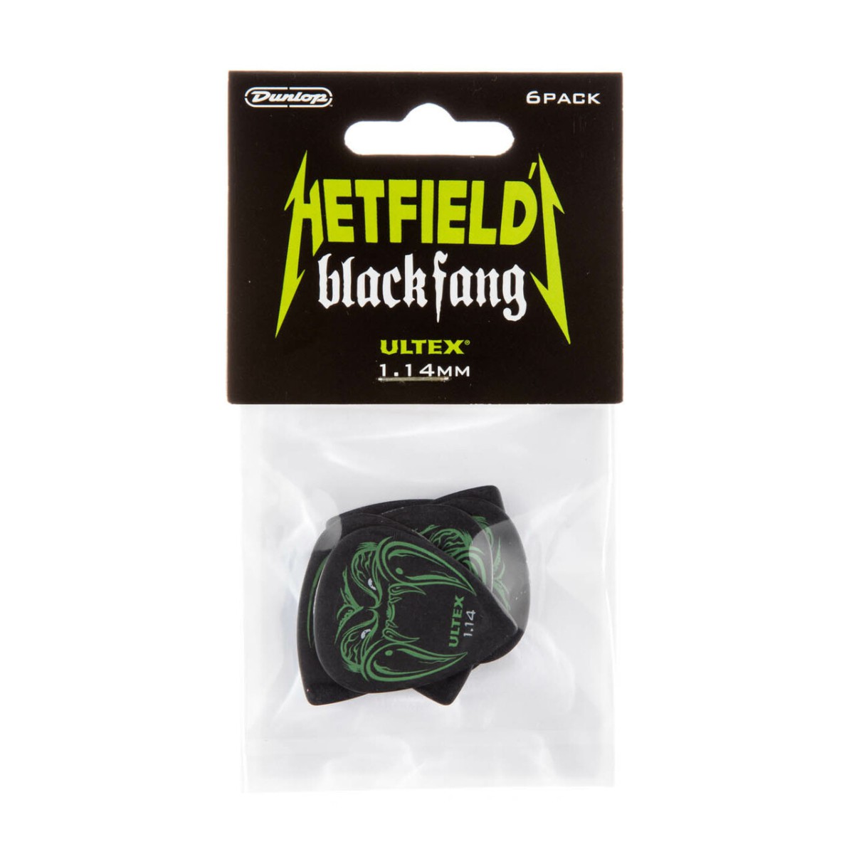 Jim Dunlop PH112P114 James Hetfield Black Fang 6lı Paket Pena (1.14 mm) Jim Dunlop PH112P114 James Hetfield Black Fang 6lı Paket Pena (1.14 mm)