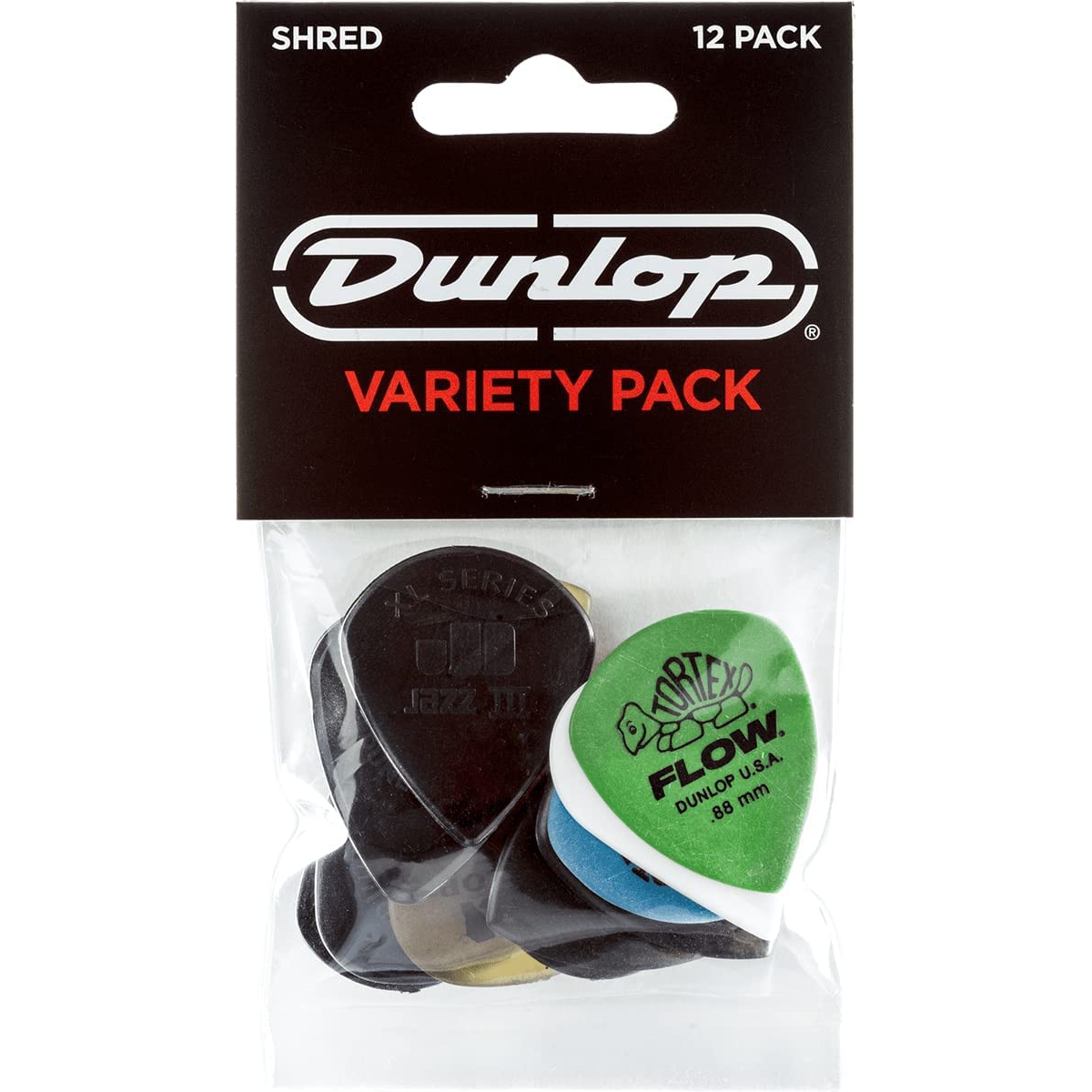 Jim Dunlop PVP118 Pick Var Pk Shred 12li Paket Pena Jim Dunlop PVP118 Pick Var Pk Shred 12li Paket Pena