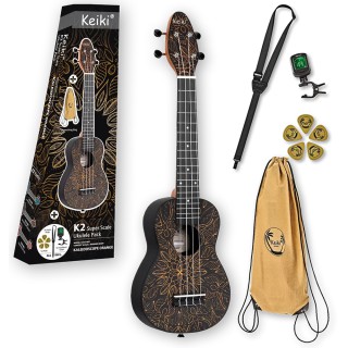 Ortega K2SS Keiki Sopranino Ukulele Set (Orange Kaleidoscope) Ortega K2SS Keiki Sopranino Ukulele Set (Orange Kaleidoscope)