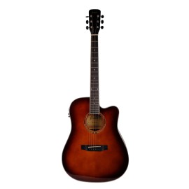 Fenix FDG-220CESDB Elektro Akustik Gitar (Satin Dark Burst)
