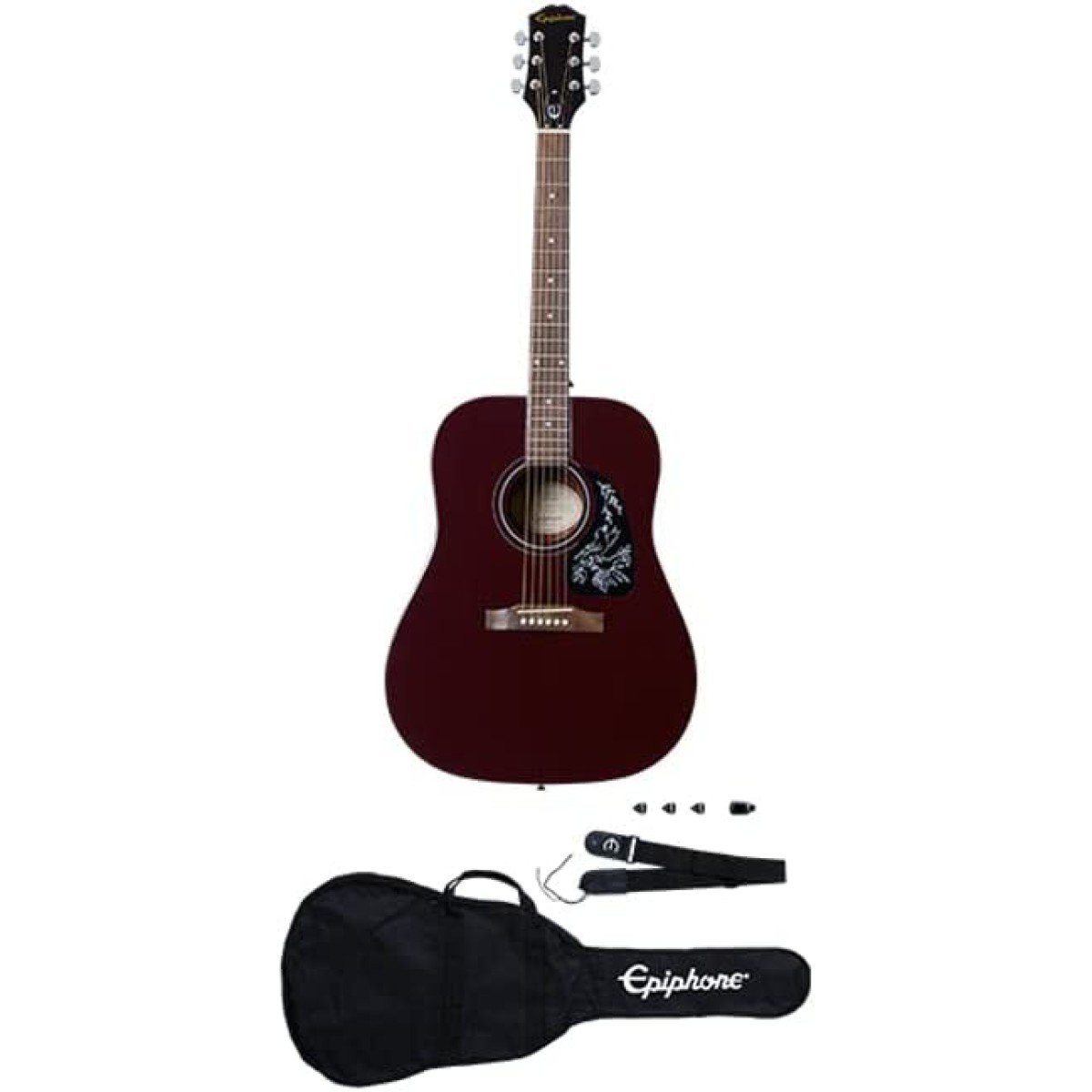 Epiphone Starling Akustik Gitar Başlangıç Paketi (Wine Red) Epiphone Starling Akustik Gitar Başlangıç Paketi (Wine Red)