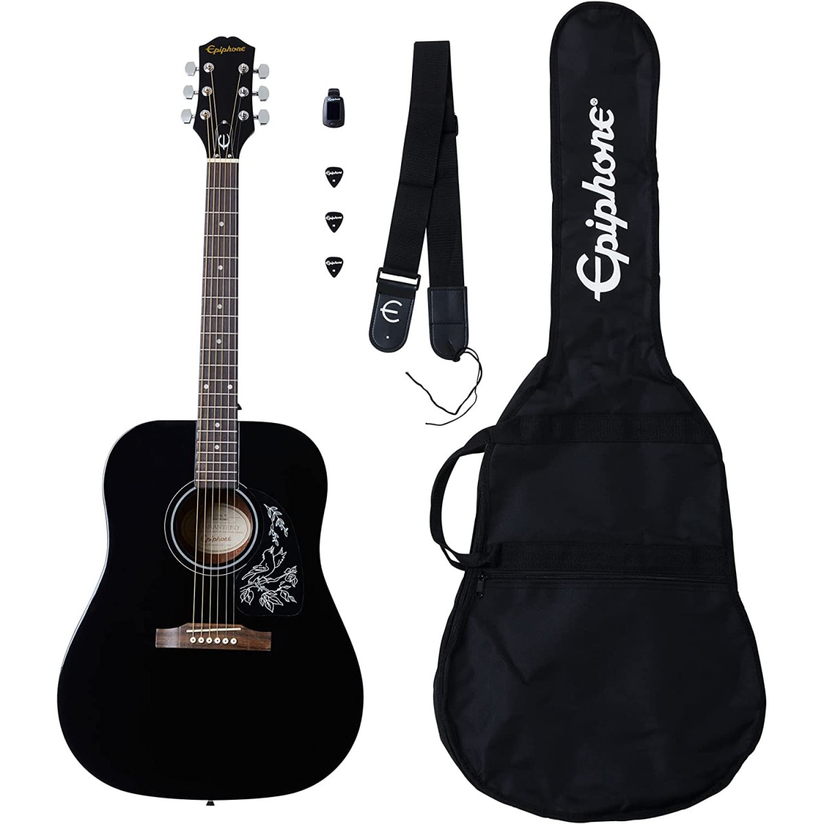 Epiphone Starling Akustik Gitar Başlangıç Paketi (Siyah) Epiphone Starling Akustik Gitar Başlangıç Paketi (Siyah)