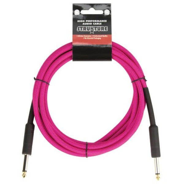 Strukture SC10NP6mm Neon Pink Enstrüman Kablosu (3 Metre)