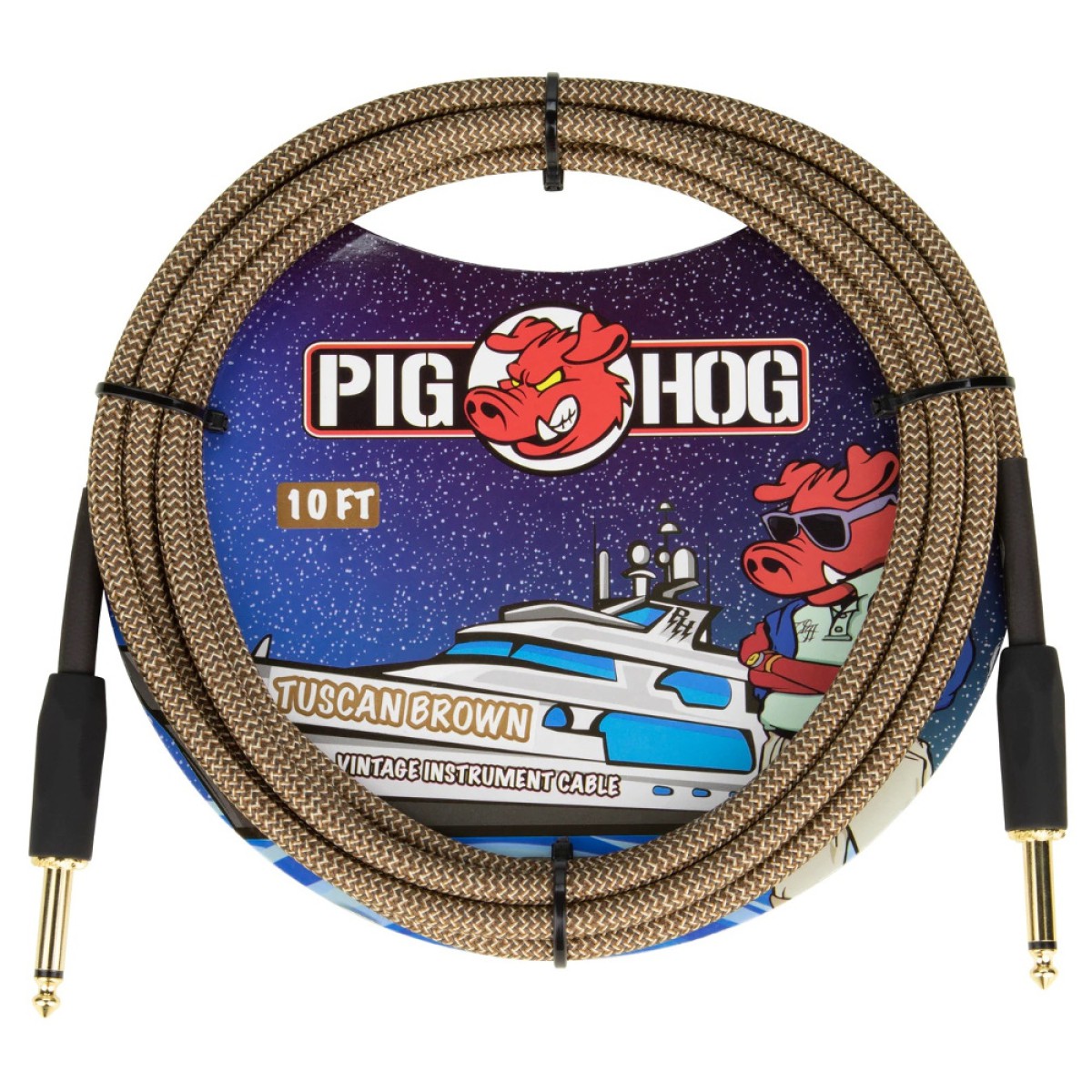 Pig Hog PCH10TBR 'tuscan Br0wn' Enstrüman Kablosu (3 Metre) Pig Hog PCH10TBR 'tuscan Br0wn' Enstrüman Kablosu (3 Metre)
