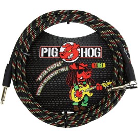Pig Hog PCH10RAR 'rasta Stripes' Enstrüman Kablosu (3 Metre) Pig Hog PCH10RAR 'rasta Stripes' Enstrüman Kablosu (3 Metre)