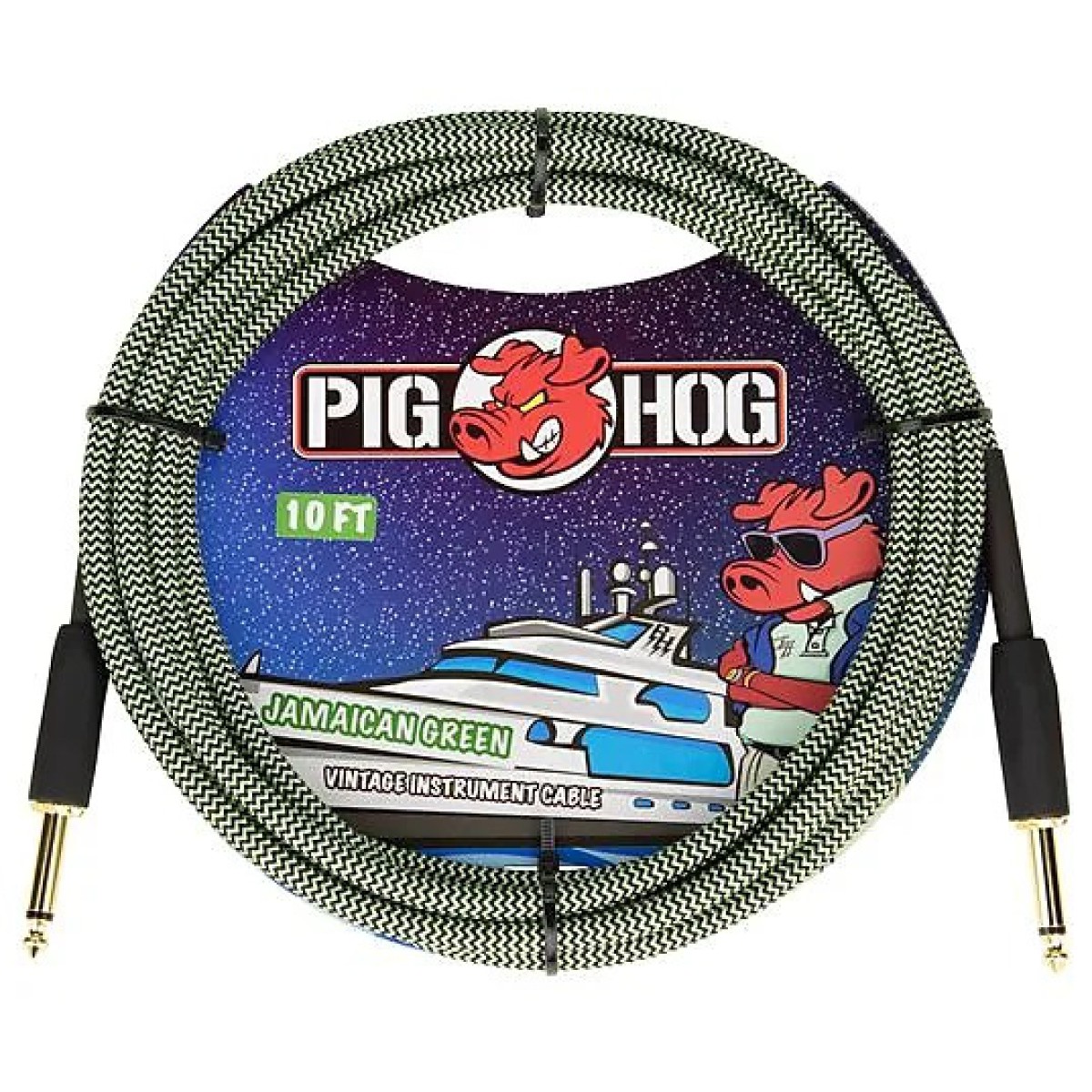 Pig Hog PCH10JGR 'jamaican Green' Enstrüman Kablosu (3 Metre) Pig Hog PCH10JGR 'jamaican Green' Enstrüman Kablosu (3 Metre)