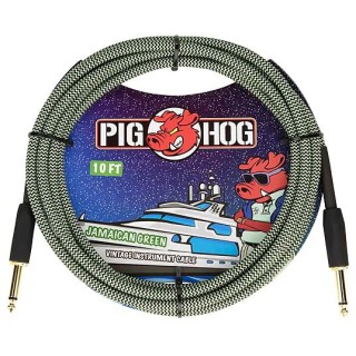 Pig Hog PCH10JGR 'jamaican Green' Enstrüman Kablosu (3 Metre) Pig Hog PCH10JGR 'jamaican Green' Enstrüman Kablosu (3 Metre)