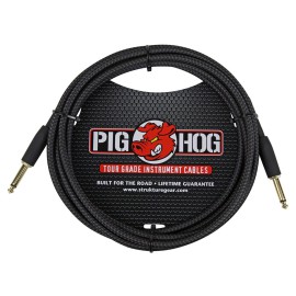 Pig Hog PCH10BK Black Wowen Enstrüman Kablosu (3 Metre) Pig Hog PCH10BK Black Wowen Enstrüman Kablosu (3 Metre)