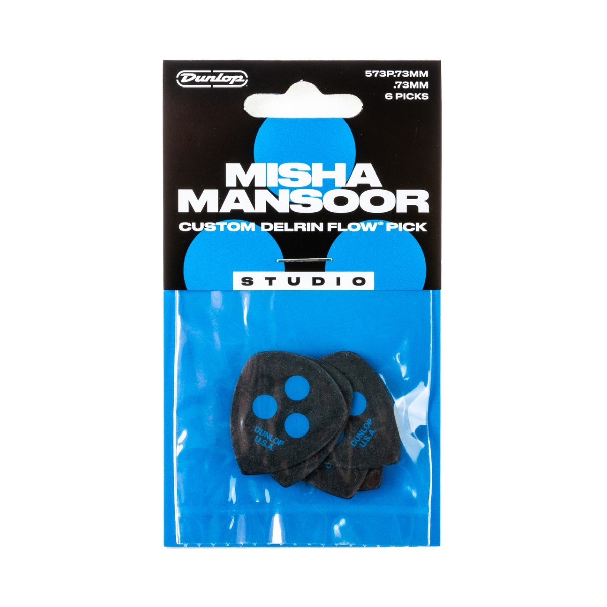 Jim Dunlop Delrin Flow Misha Studio 6lı Paket Pena (0.73 mm) Jim Dunlop Delrin Flow Misha Studio 6lı Paket Pena (0.73 mm)
