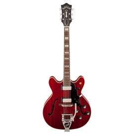 Guild Starfire V Semi-Hollow Elektro Gitar (Cherry Red)