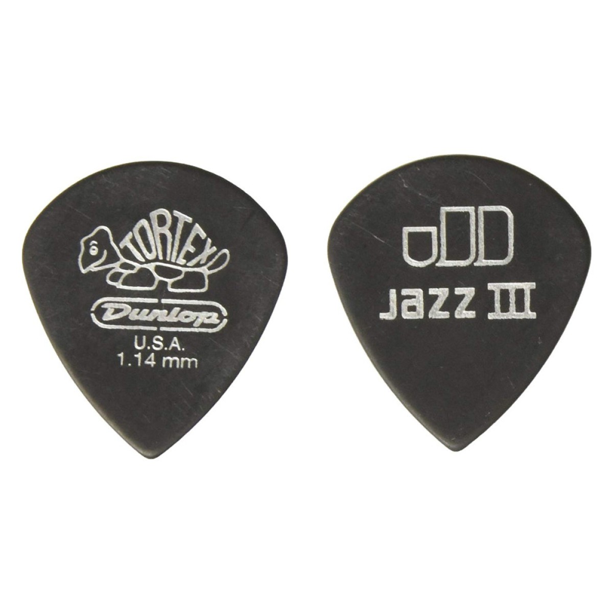 Jim Dunlop Tortex Pitch Black Jazz III 12li Pena Seti (1.14mm) Jim Dunlop Tortex Pitch Black Jazz III 12li Pena Seti (1.14mm)