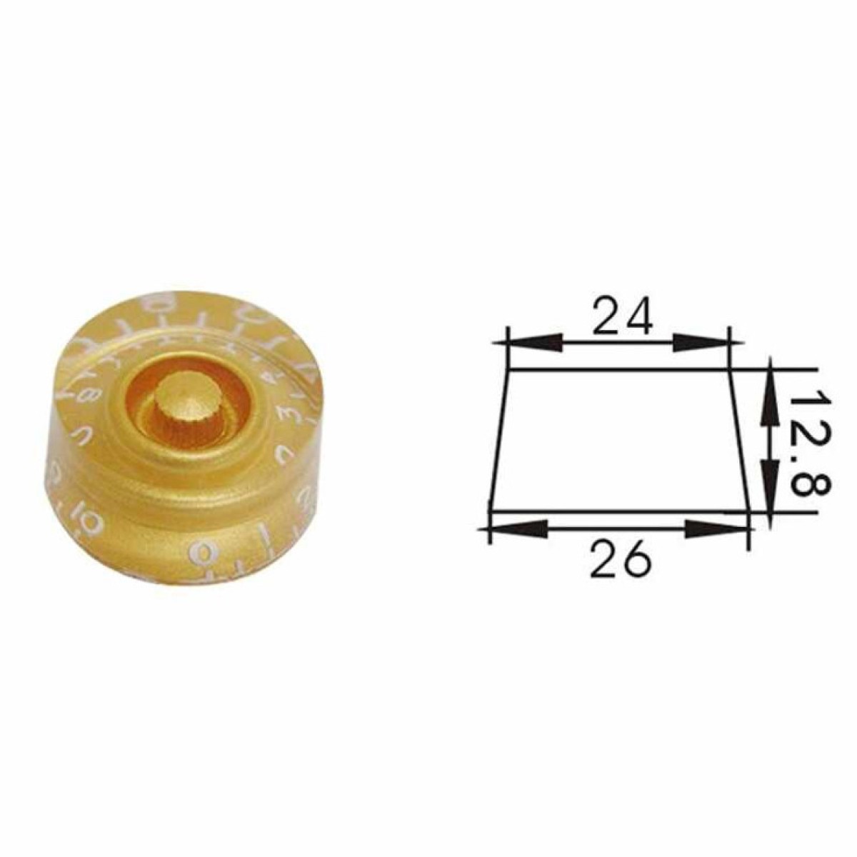 Dr Parts PNB2/GD Plastic Knob (Gold) Dr Parts PNB2/GD Plastic Knob (Gold)