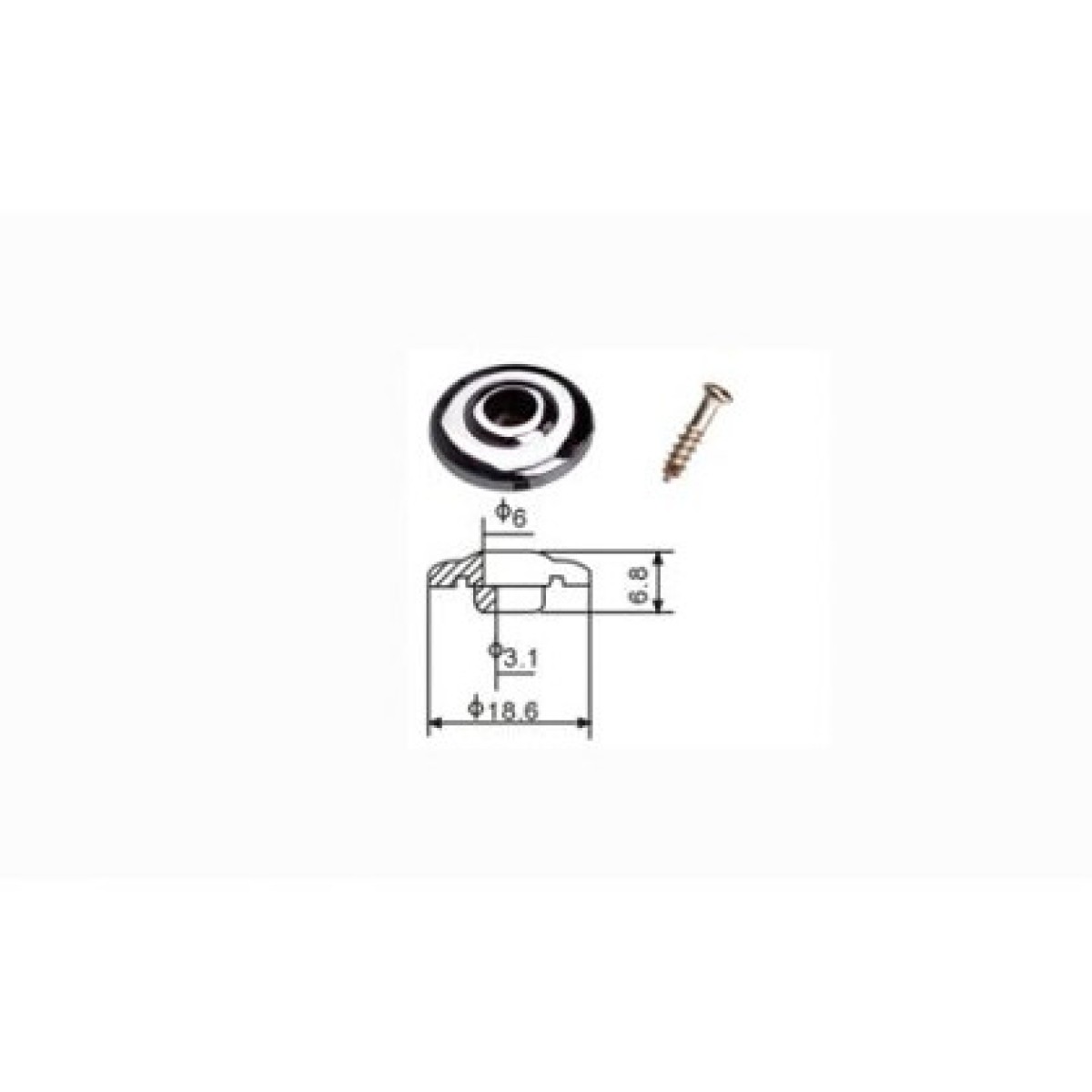 Dr. Parts SR2/CR Bass String Retainers (Krom)