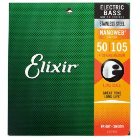 Elixir 14702 Stainless Steel Set Bas Gitar Teli (50-105) Elixir 14702 Stainless Steel Set Bas Gitar Teli (50-105)