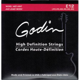 Godin Jazz Light E12 - Nickel Wound Elektro Gitar Takım Teli (12-52) Godin Jazz Light E12 - Nickel Wound Elektro Gitar Takım Teli (12-52)