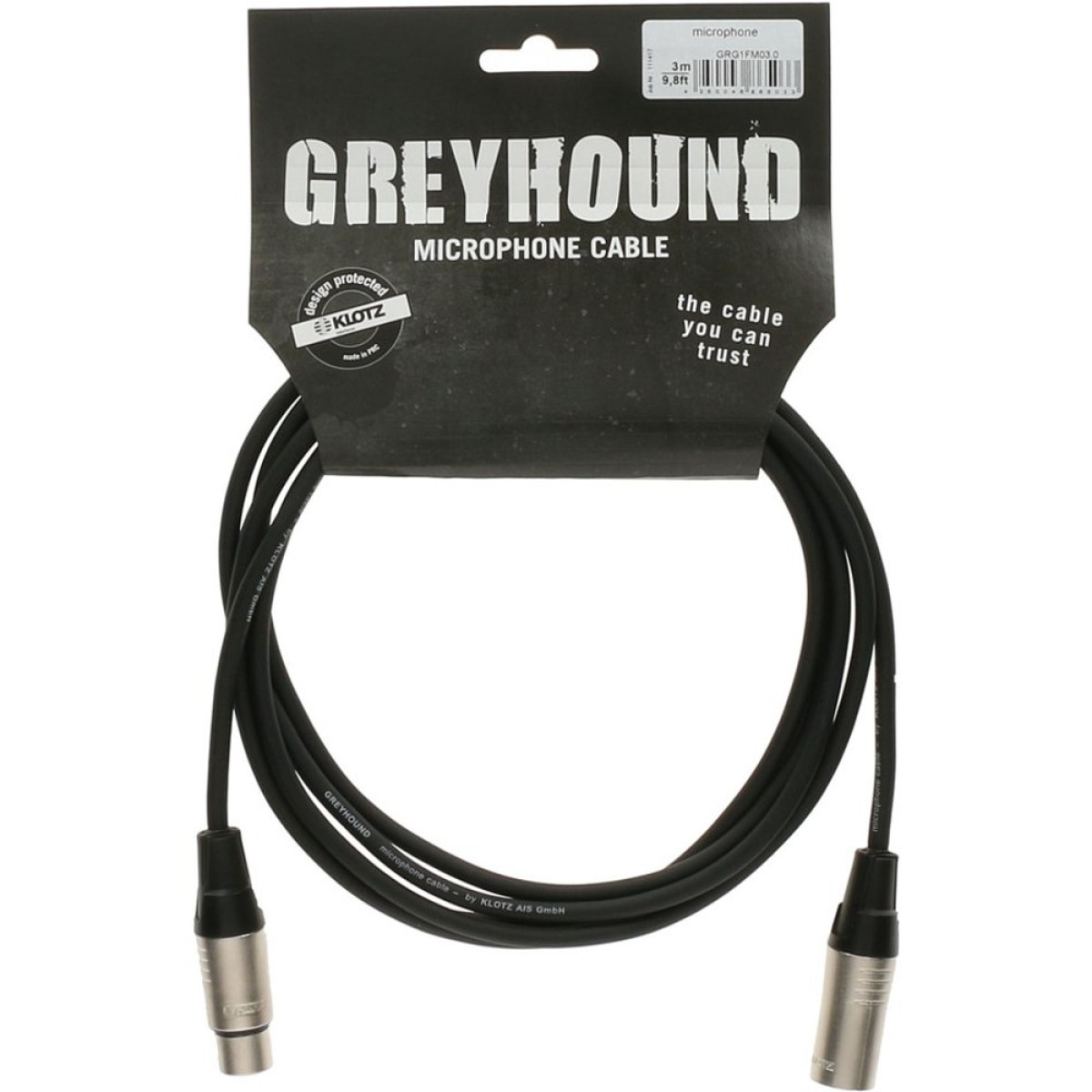 Klotz GRG1FM03.0 Greyhound Mikrofon Kablosu (3 m) Klotz GRG1FM03.0 Greyhound Mikrofon Kablosu (3 m)