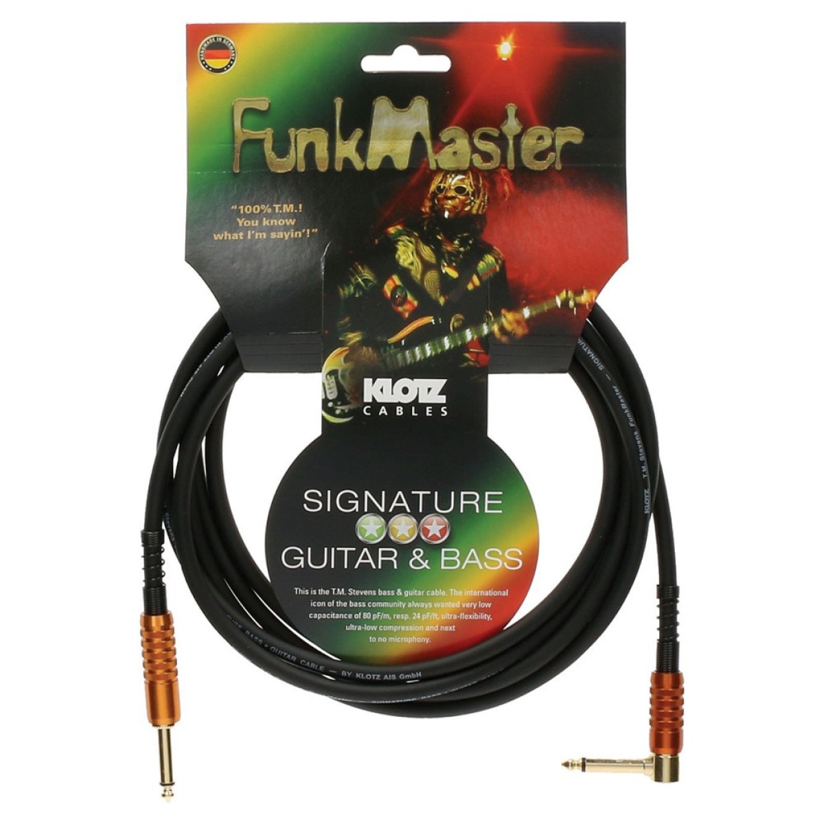 Klotz TM-R0600 Funk Master Gitar Kablosu (6 m) Klotz TM-R0600 Funk Master Gitar Kablosu (6 m)
