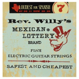 Jim Dunlop RWN0738 Rev Willy Extra Light Elektro Gitar Teli (7-38)