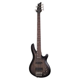 Schecter C-5 Custom Bas Gitar (Trans Black Stain)