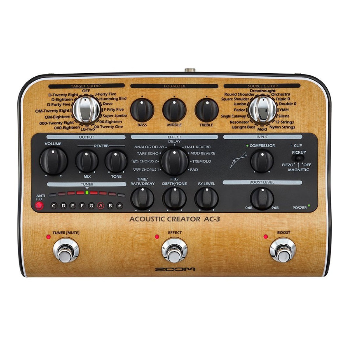 Zoom Ac-3 Akustik Gitar Prosesörü