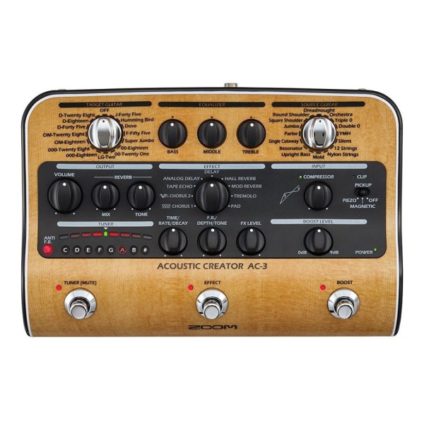 Zoom Ac-3 Akustik Gitar Prosesörü