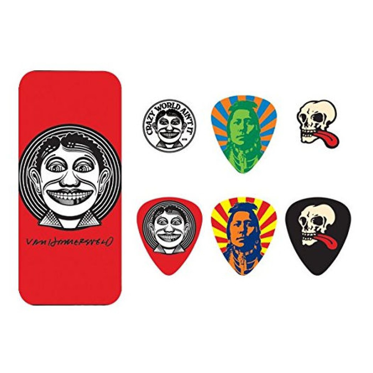 Jim Dunlop John Van Hamersveld Johnny Face 6lı Pena Seti (Medium) Jim Dunlop John Van Hamersveld Johnny Face 6lı Pena Seti (Medium)