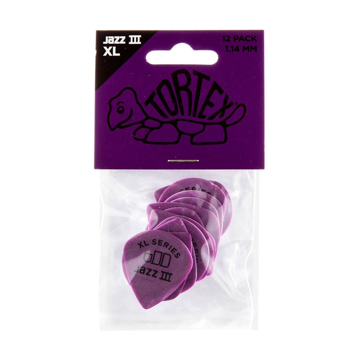 Jim Dunlop Tortex Jazz III XL 12li Pena Seti (1.14mm) Jim Dunlop Tortex Jazz III XL 12li Pena Seti (1.14mm)