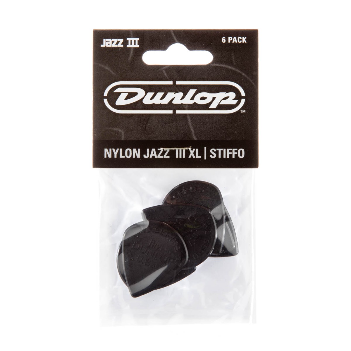 Jim Dunlop Jazz III XL Stiffo 6lı Pena Seti Jim Dunlop Jazz III XL Stiffo 6lı Pena Seti