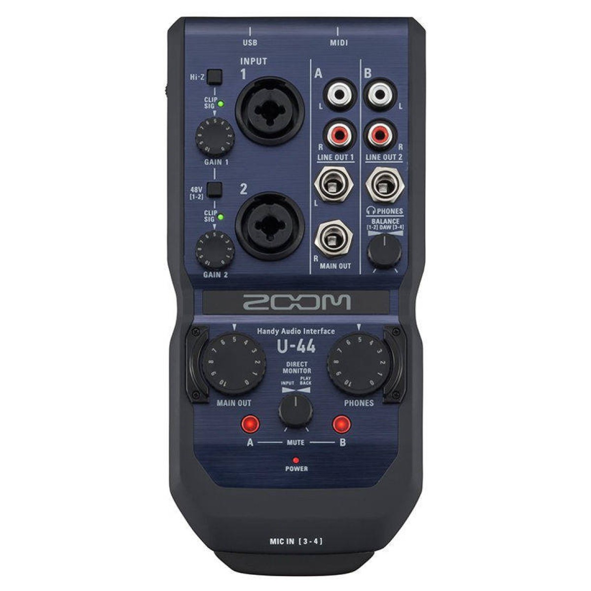 Zoom U-44 Handy Ses Kartı Zoom U-44 Handy Ses Kartı