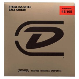 Jim Dunlop Flat Wound 4 Telli Bas Gitar Teli (45-105) Jim Dunlop Flat Wound 4 Telli Bas Gitar Teli (45-105)