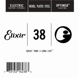 Elixir 16238 Optiweb SGL Tek Elektro Gitar Teli (38)