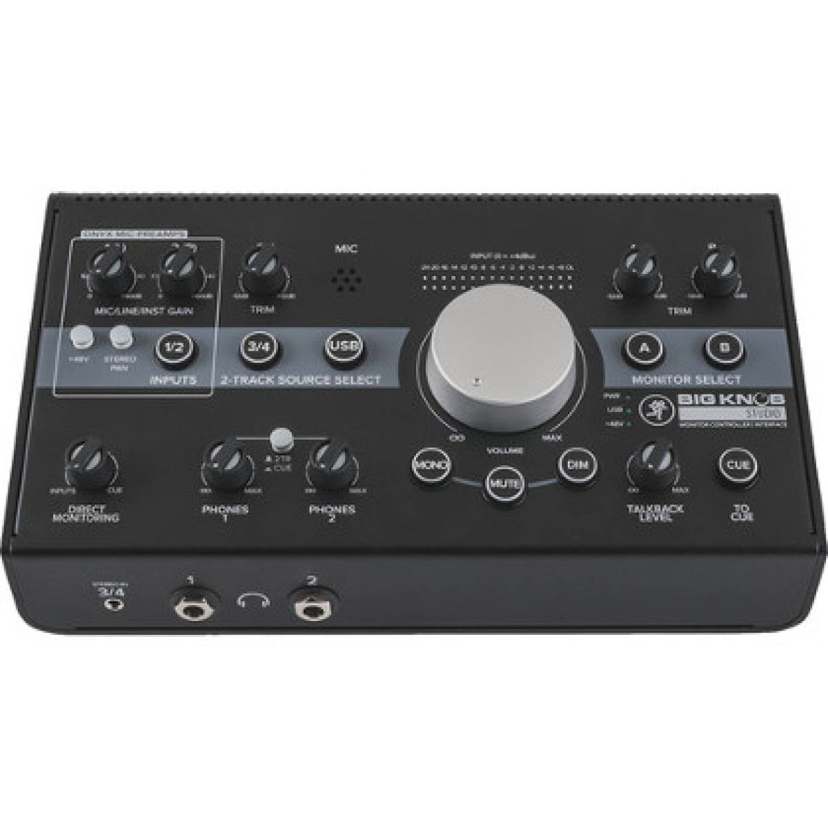 Mackie Big Knob Studio 3x2 Ses Kartı ve Stüdyo Monitör Kontrol Ünitesi Mackie Big Knob Studio 3x2 Ses Kartı ve Stüdyo Monitör Kontrol Ünitesi