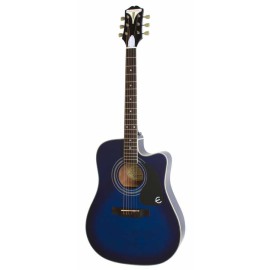 Epiphone Pro-1 Ultra Elektro Akustik Gitar (Trans Blue)