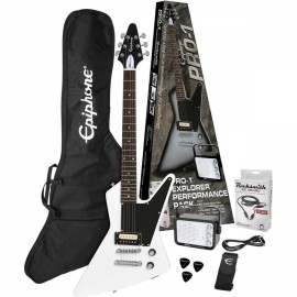 Epiphone Pro-1 Explorer Elektro Gitar Seti (Alphine White)
