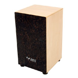 Tycoon 29 Series Siam Oak Cajon With Black Makah-Burl Front Plate Tycoon 29 Series Siam Oak Cajon With Black Makah-Burl Front Plate