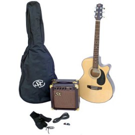 SX SA3 Solak Elektro Akustik Gitar Seti (Natural) SX SA3 Solak Elektro Akustik Gitar Seti (Natural)