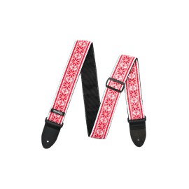 Jim Dunlop Jacquard Gitar Askısı Kırmızı Jim Dunlop Jacquard Gitar Askısı Kırmızı