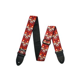 Jim Dunlop Jacquard Gitar Askısı Kırmızı Jim Dunlop Jacquard Gitar Askısı Kırmızı