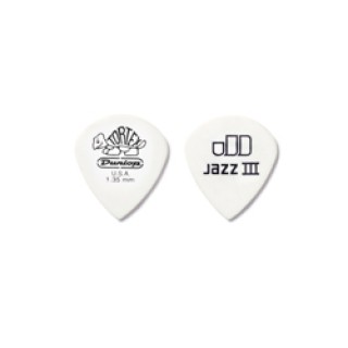 Jim Dunlop Tortex White Jazz III 12li Pena Seti (1.35mm) Jim Dunlop Tortex White Jazz III 12li Pena Seti (1.35mm)