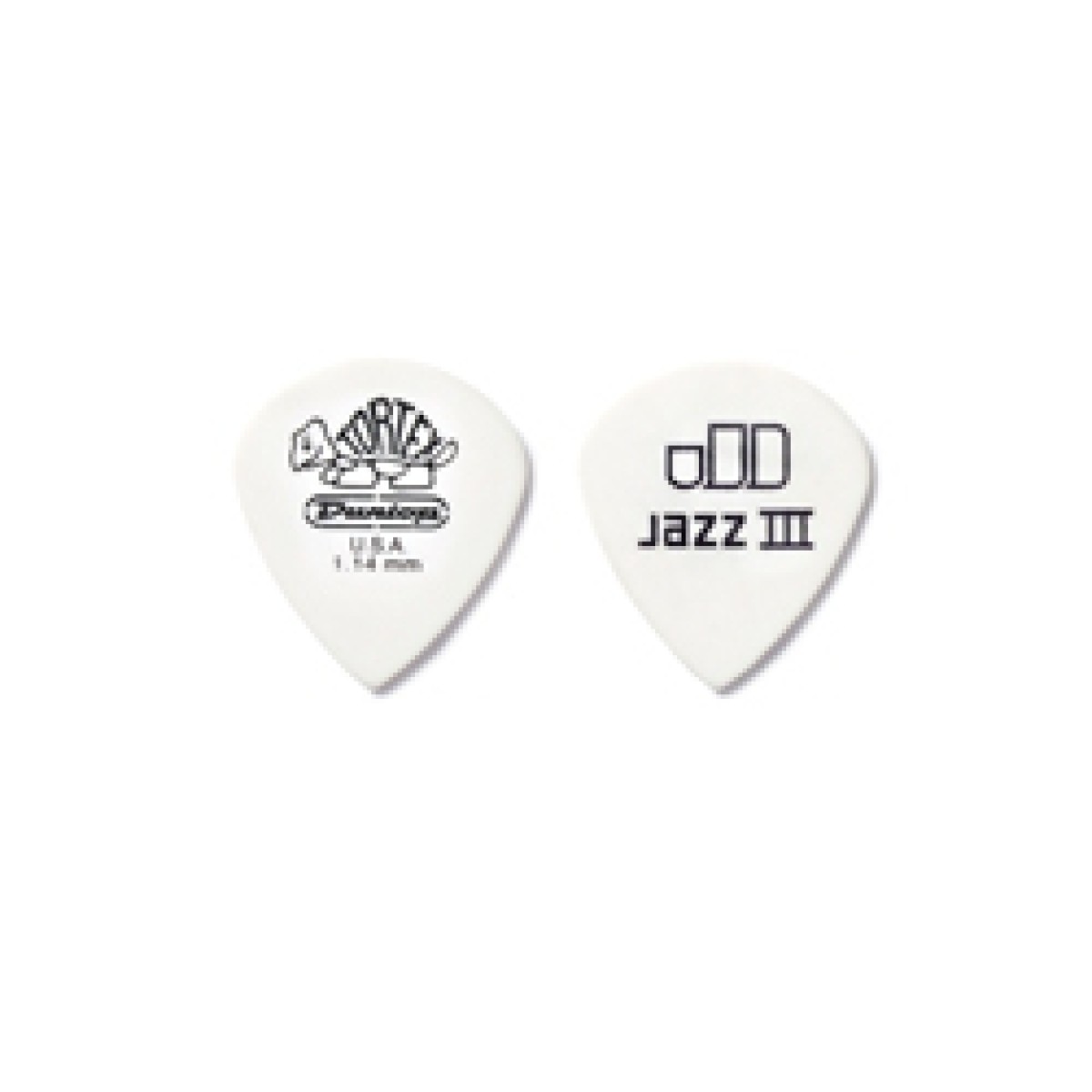 Jim Dunlop Tortex White Jazz III 12li Pena Seti (1.14mm) Jim Dunlop Tortex White Jazz III 12li Pena Seti (1.14mm)