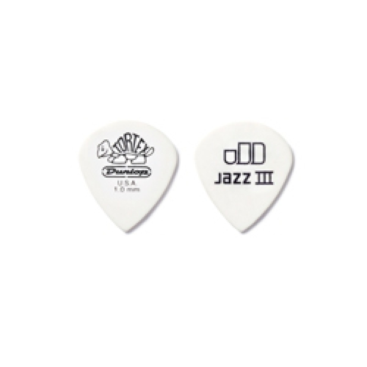 Jim Dunlop Tortex White Jazz III 12li Pena Seti (1.00mm) Jim Dunlop Tortex White Jazz III 12li Pena Seti (1.00mm)