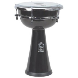 Toca Large Fiberglass Doumbek with Plastic Head, Black Toca Large Fiberglass Doumbek with Plastic Head, Black
