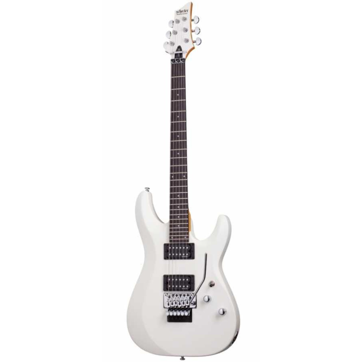Schecter C-6 FR Deluxe Elektro Gitar (Satin White)