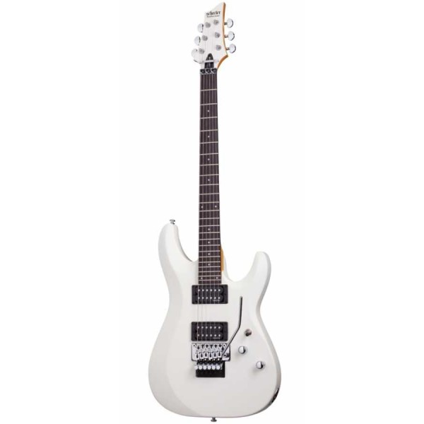 Schecter C-6 FR Deluxe Elektro Gitar (Satin White)