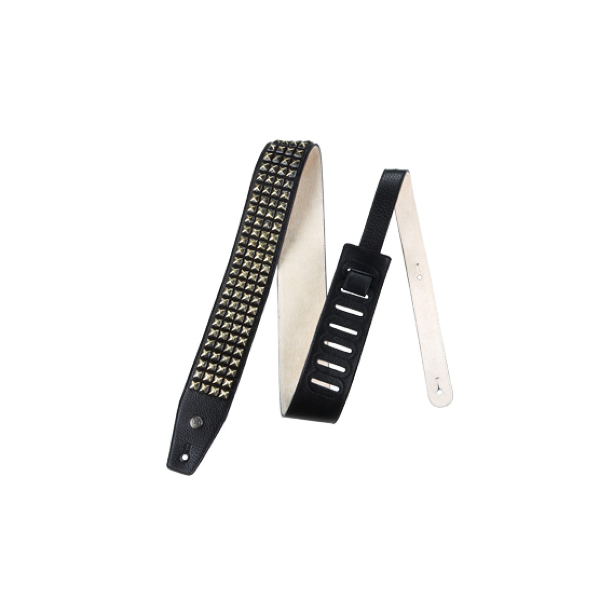 Jim Dunlop Distressed Black Studs Deri Gitar Askısı